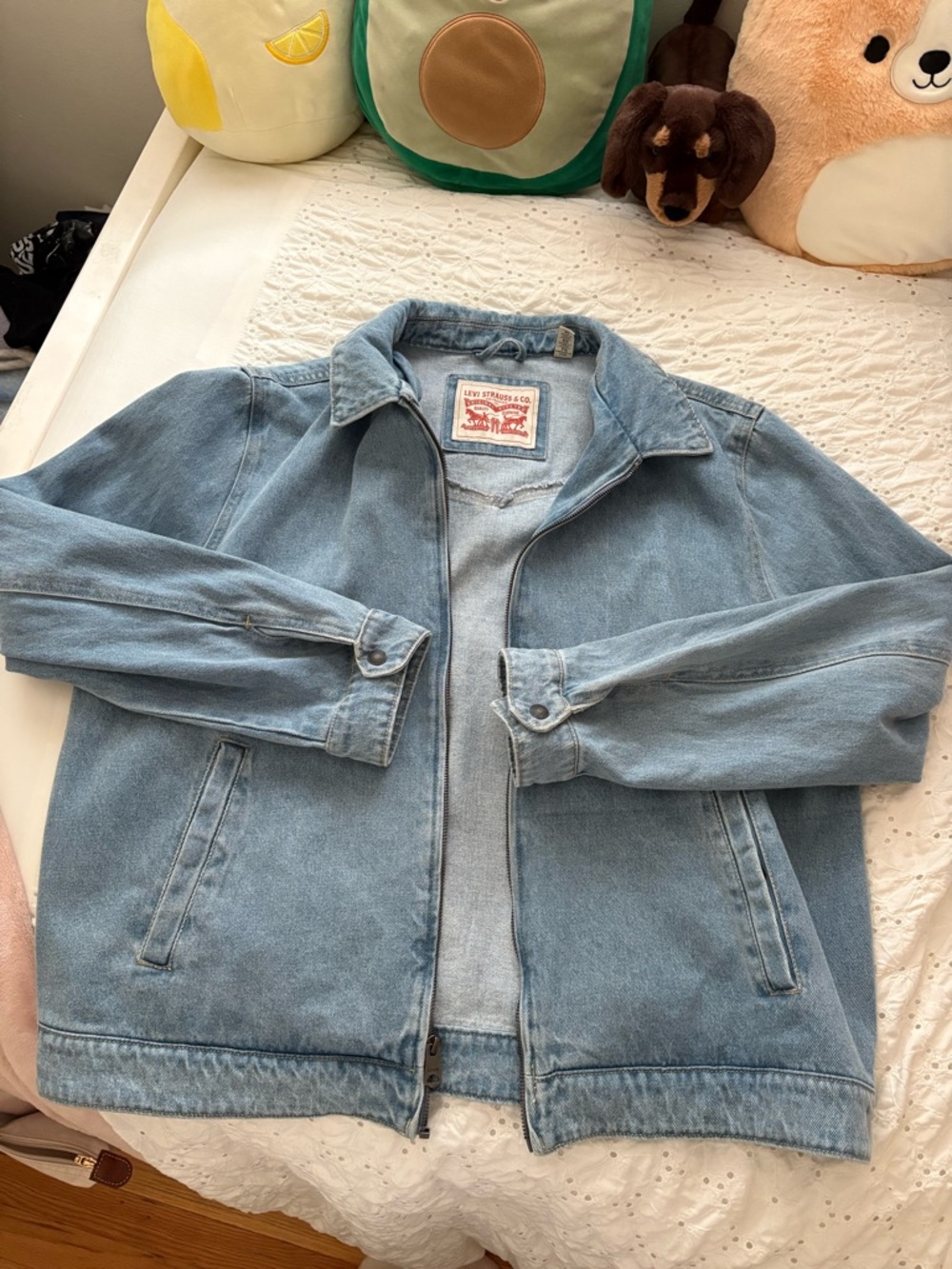 Levi's Light Wash Denim Zip Jacket